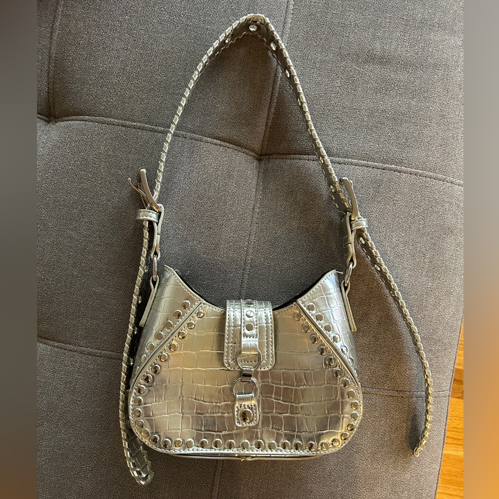 Urban Outfitted Silver Belt Loop Bag